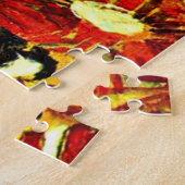 Bloemenveld - Kunstwerk van Egon Schiele Legpuzzel (Zijkant)