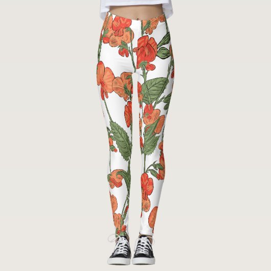bloemenverhitting leggings (Voorkant)