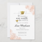 Bloemenverpleegster afstuderen Uitnodiging (Voorkant)