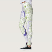 Bloemenverstoring - Abstracte botanische Leggings (Links)