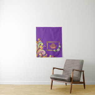 Bloemenvliesbehang Wandkleed