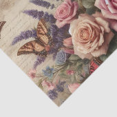  Bloemenvlinders Eiffeltoren decoupage Tissuepapier (Detail)