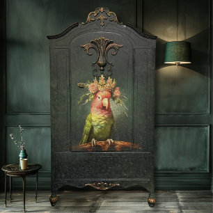  Bloemenvogelpapegaai Queen Decoupage Tissuepapier