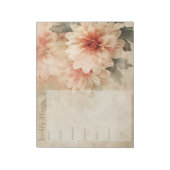 Bloemenweekplanner Persoonlijk briefpapier Notitieblok (Gedraaid)