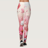 Bloemenweide esthetische leggings (Achterkant)