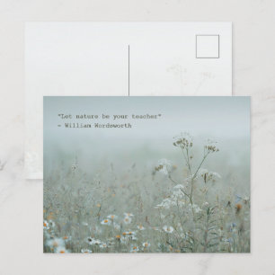 Bloemenweide - natuur esthetiek briefkaart