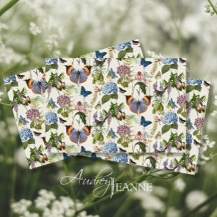 Bloemenweide Vlinder Ephemera Decoupage Tissuepapier