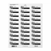 Bloemenwervelingen Adreslabel Etiket (Full Sheet)