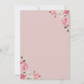 Bloemenwijn GlasS Brunch & Bubbly Vrijgezellenfees Kaart (Achterkant)