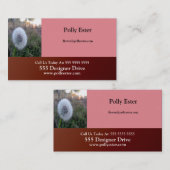 Bloemenwinkel Creëer Uw eigen Gemakkelijke Generis Visitekaartje (Voorkant / Achterkant)