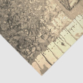 Bloemenwinkel sepia tissuepapier (Detail)