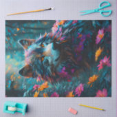 Bloemenwolf 2 tissuepapier (Craft)