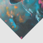 Bloemenwolf 2 tissuepapier (Detail)