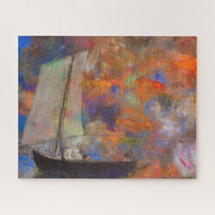 Bloemenwolken van Odilon Redon Legpuzzel