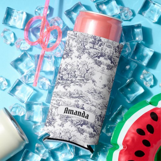 bloemenzwart toile de jouy monogram (Insitu Zomer)