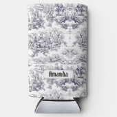 bloemenzwart toile de jouy monogram (Voorkant)