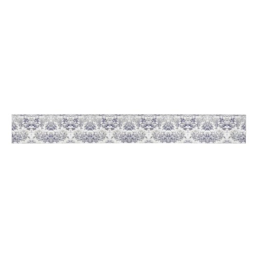 bloemenzwart toile de jouy monogram grosgrain lint (Voorkant)