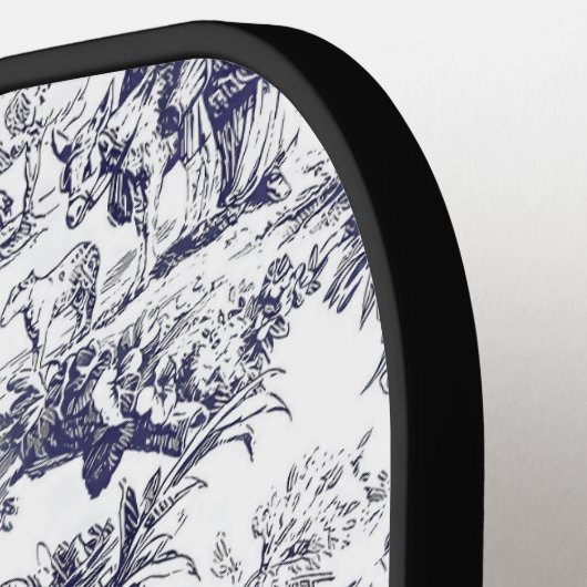 bloemenzwart toile de jouy monogram pickleball paddle (Links Detail)