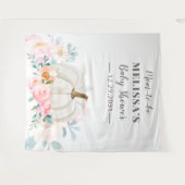 Bloemetjes Baby Borrel Roze Rozen Pompoen Mama in  Wandkleed (Voorkant (horizontaal))