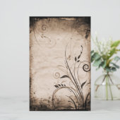  bloemetjespapier briefpapier (Staand voorkant)