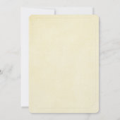 bloemetjestak op zacht geel bruiloft Hernieuwde br Kaart (Achterkant)