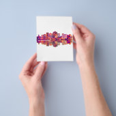 Bloemfontein Zuid-Afrika Silhouette Flyer (Hand)