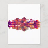 Bloemfontein Zuid-Afrika Silhouette Flyer (Achterkant)