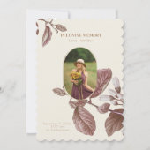  bloemfoto begrafenisprogramma kaart (Voorkant)