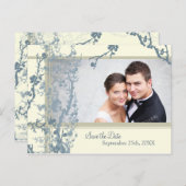 Bloemfoto Bewaar de datum bruiloft Briefkaarten (Voorkant / Achterkant)