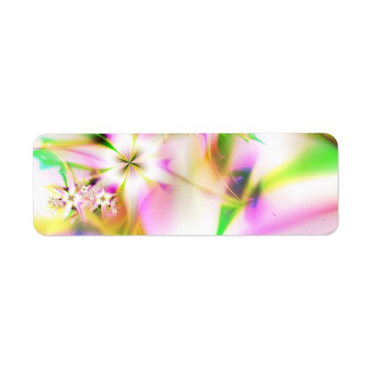Bloemfractal Etiket (Voorkant)