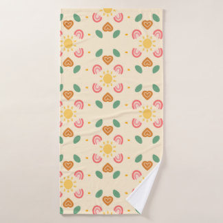 Bloemgele badhanddoek