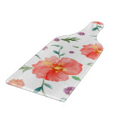 Bloemglazen snijplank - Keukencadeau voor koppels (Hoek)