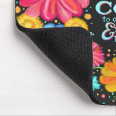  bloemgod geef me sereniteit inspirerend muismat (Hoek)