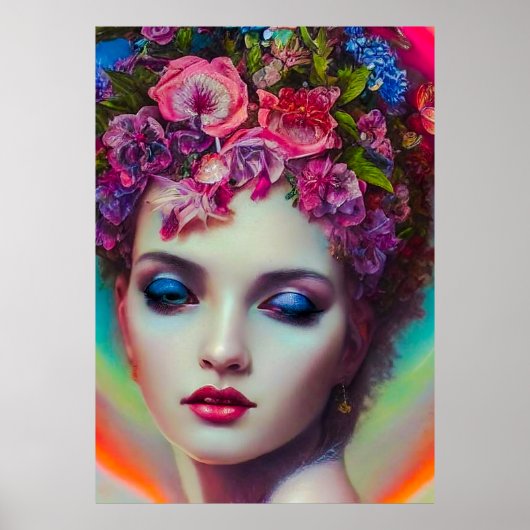 bloemgodin poster (Voorkant)