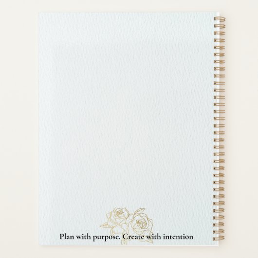 bloemgroen planner (Achterkant)