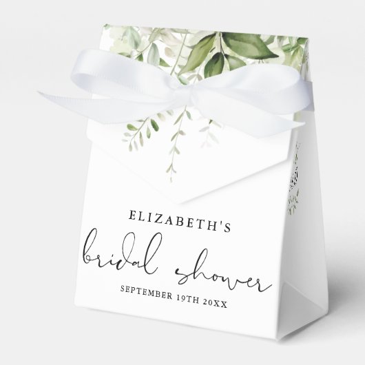 Bloemgroen Script Vrijgezellenfeest Bedankdoosjes (Voorkant Zijde)