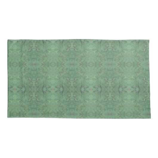 Bloemgroene Tegel Kussensloop (Achterkant)