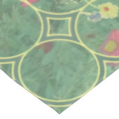 Bloemgroene Tegel Tafelkleed (Gekanteld)