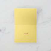 Bloemhart boeket kunst bedankkaart (Binnen)