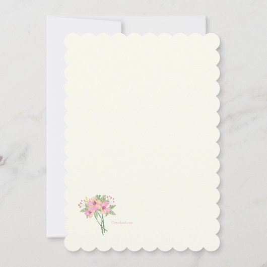 Bloemhart uitnodiging (Achterkant)