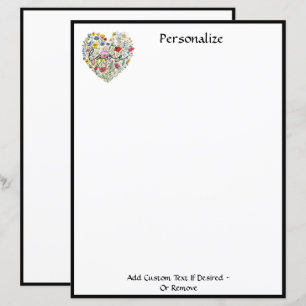 Bloemhartboeket Liefde Elegant Chic Personaliseer