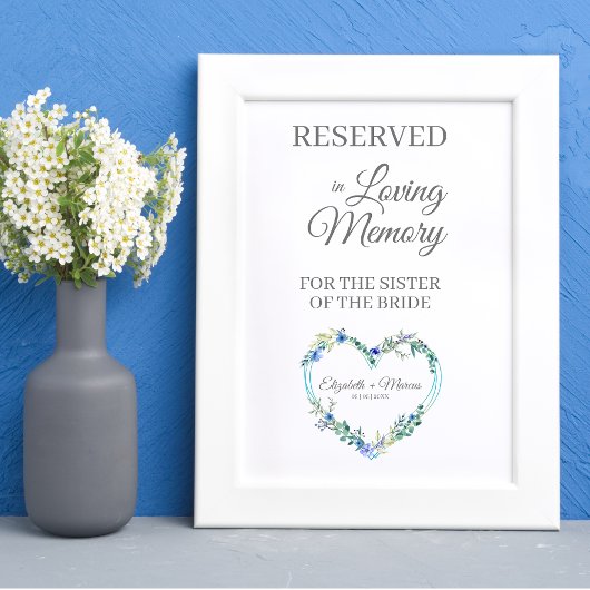 Bloemharteliefde Herdenkingszitplaats Poster