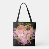 Bloemhartje foto Cherished Memories Draagtas (Achterkant)