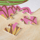 Bloemhelderheid: rood wit . legpuzzel (Zijkant)