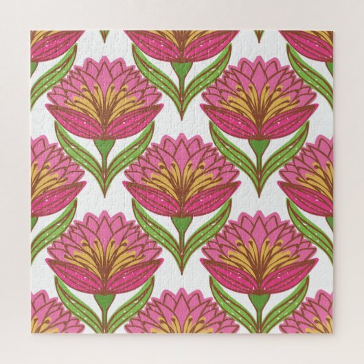 Bloemhelderheid: rood wit . legpuzzel (Verticaal)