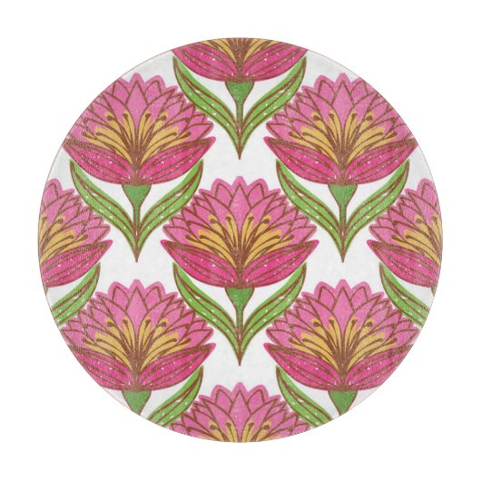 Bloemhelderheid: rood wit . snijplank (Voorkant)