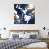 Bloemherten 2 canvas afdruk (Insitu (Slaapkamer))