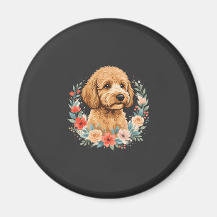 Bloemhond Ronde Sublimatie Magneet