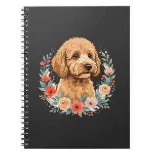 Bloemhond Ronde Sublimatie Notitieboek