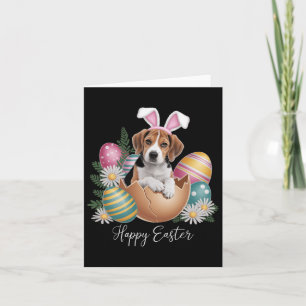 Bloemhonden Paasdag Schattigee Beagle Dog Puppy Ha Kaart